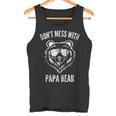 Papa Bear Don't Mess With Papa Bear Lustigeratertag Kapuzenjacke Tank Top