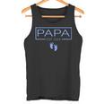 Papa Established Est 2024 Junge Neugeborener Herren Neuer Opa Tank Top