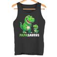 Papa Papasaurusatertagatertagsgeschenk Dino Papa Tank Top