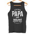 Papa Und Soldat Für Freund Mann Armee Bundeswehr Tank Top