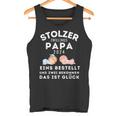 Papaon Zwillingen 2024 Saying Proud Twin Papa 2024 Tank Top