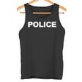 Police Front & Back Print Law Enforcement Police Tank Top