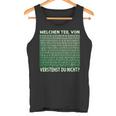 Programmer Admin Which Partonerstehst Du Nicht Tank Top