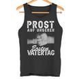 Prost Auf Unser Ersten Father's Day Father Papa Hands Fiste Tank Top