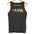 Retro Auto Racer Papa Lustigeintage Papa Auto Racer Tank Top