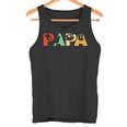 Retro Faultier Papa Lustiger Papa Faultieratertag Kapuzenjacke Tank Top