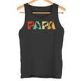 Retro Katze Papa Lustige Papa Katzeatertag Kapuzenjacke Tank Top