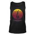 Retro Lineman Silhouette Power Pole Electrician Linemen Tank Top