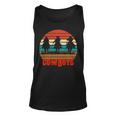 Rodeo Cowboy And Wranglers Bronco Horse Retro Style Sunset Tank Top