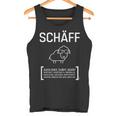 Schäff Chef Lustig Fun Spruch Schaf Sonnenbrille Tank Top