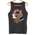 Señora Cabeza Americana Tatuaje Tradicionalieja Camiseta sin mangas