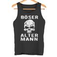 Skull Biker Intage Skull Evil Old Man Tank Top