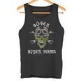 Skull Evil Old Man Biker Skull Tank Top