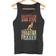 Unnötige Fragen Retro Känguru Tank Top