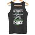 Unterschätze Niemals Einen Alten Mann Mit Ein E-Bike Tank Top