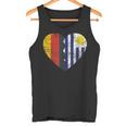 Uruguayische Deutsche Flagge Herz Deutschland Uruguay Flagge Wurzeln Tank Top