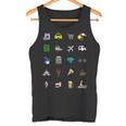 Vacaciones Turista Traductor Icono Deiaje Barrera Lingüíst Camiseta sin mangas