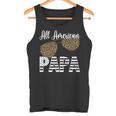 Vatertag Alle Amerikanischen Papa Leopard Sonnenbrillen Tank Top