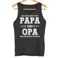 Vatertag Ich Habe Zwei Titel Papa Und Opa Tank Top