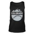 Vintage Denver Colorado Wilderness Skyline Baseball Tank Top