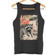 Vintage Raccoon Ufo Alien Animal Raccoon Tank Top