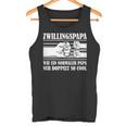 Zwillingspapa Wie Ein Normaler Papa Nur Doppelt So Cool German Tank Top