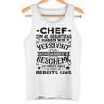 40Th Birthday Chef Für Dich Das Beste 40 Jahre Gray Tank Top