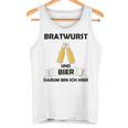 Bratwurst Und Bier Um Um Bin Ich Hier Hier Gray S Tank Top