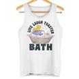 Damen Lustiger Toaster Zitat Live Laugh Toaster Bad Papa Humor Mit-Ausschnitt Tank Top