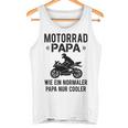 Damen Sportbike Motorradfahrer Spruch Herren Motorrad Papaater Mit-Ausschnitt Tank Top