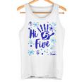 Hi Five Boy 5 Years Old Blue Fête D'anniversaire De Famille Débardeur e
