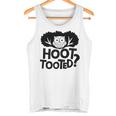 Hoot Tooted Lustiger Eulen-Spruch Papa Witz Tank Top