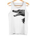 Krokodil Silhouette Mit Kralle Fun Mitgebsel Füratertag Tank Top