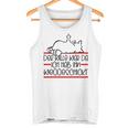 Lazy Cat Saying Der Wille War Da Cat S Tank Top