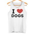 I Love Dogs Amante De Los Perros Retro I Heart Dogs Camiseta sin mangas