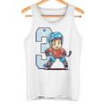 Niños Cumpleaños De Hockey Sobre Hielo Niño De 3 Años Tercer Cumpleaños Camiseta sin mangas