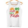 No Siesta Let's Celebrate Mexican Maracas Sombrero Tank Top