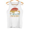 Papafant Papa Elefant Retrointage Sunsetatertag Savanne Raglan Tank Top