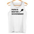 Papa's Bester Schwimmer X Lecker Bierchen Party Outfit Tank Top