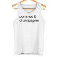 Pommes & Champagner X Liebe Champagne Frites Love Fun Tank Top