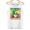 Retro Papasaurusatertag Bester Papa T-Rex Papa Dinosaur Raglan Tank Top