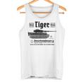 Tiger Panzer Pzkpfwi World War 2Intage Tank Top