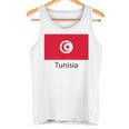 Tunesien Flagge Deko Araber Afrika Damen Herren Tunisiyya Tank Top