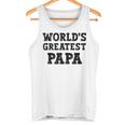 Vintage World's Greatest Papa Best Dadater Wertschätzung Tank Top