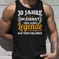 30 Jahre Im Dienst Legend Auf Dem Geränste Service Anniversary Tank Top Geschenke für Ihn