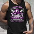 Als Gott Michor 13 Jahren Schuf Grinste Er 13Th Birthday Tank Top Geschenke für Ihn