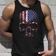 American Flag Usa Us Skull Tank Top Geschenke für Ihn