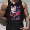 Anime Manga Cyberpunk Aesthetic Techwear Harajuku Kitsune Tank Top Geschenke für Ihn