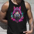 Anime Manga Kitsune Cyberpunk Aesthetic Techwear Harajuku Tank Top Geschenke für Ihn