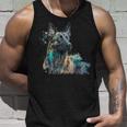 Aquarell Splash Dutchie Hollandse Herder Dutch Shepherd Tank Top Geschenke für Ihn